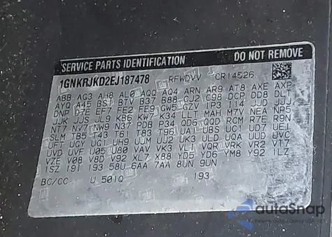 2014 Chevrolet Traverse Ltz from USA, damaged, VIN 1GNKRJKD2EJ187478